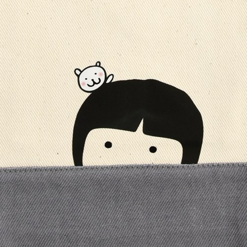 【家扶娃娃】冰霸杯袋-水洗灰