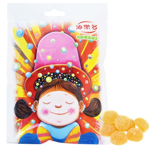 沛樂多益生菌軟糖(1入)+我的家庭真可愛環保提袋-藍色