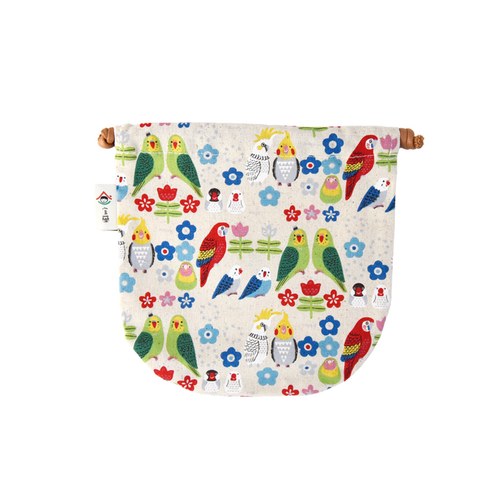 鸚鵡同樂會-球型束口袋(小)