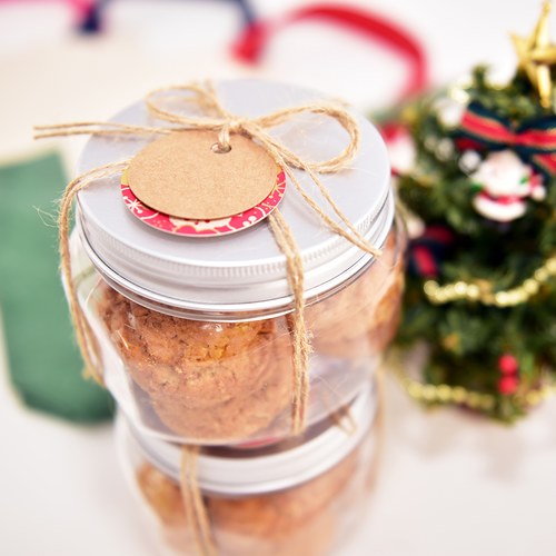 【美好四季幸福袋】餅乾+提袋-聖誕紅