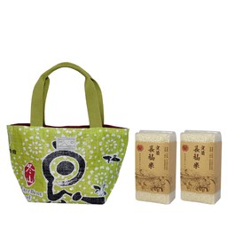 長秈米(2入)+愛的穀粒-托特包