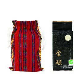 金碳稻香米(1入)+東海岸的熱情-原民圖騰小束口袋