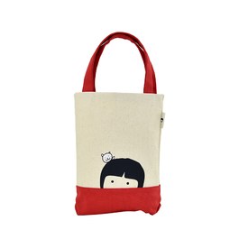 【家扶娃娃】冰霸杯袋-聖誕紅