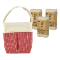 長秈米(3入)+跳色手提袋-海島夕陽