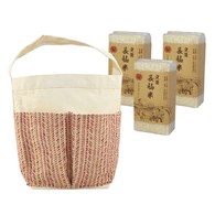 長秈米(3入)+跳色手提袋-海島之戀