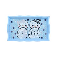 馬賽克拼貼-冬季雪人