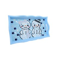 馬賽克拼貼-冬季雪人