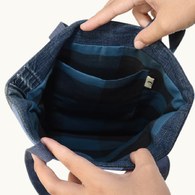 世界地球日-牛仔布拼手提包